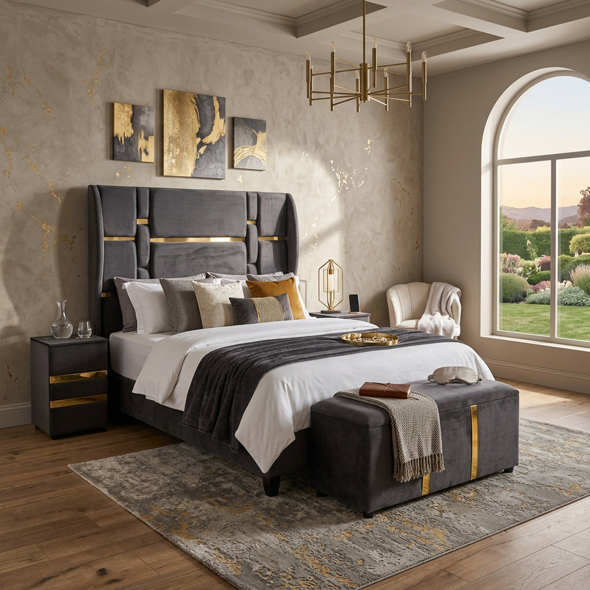 Grey bedroom suite