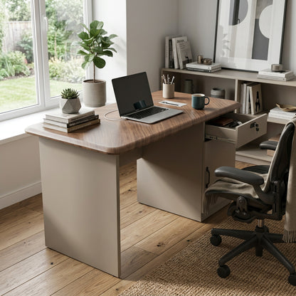 BF Platinum Living 1.2m office table in a home office