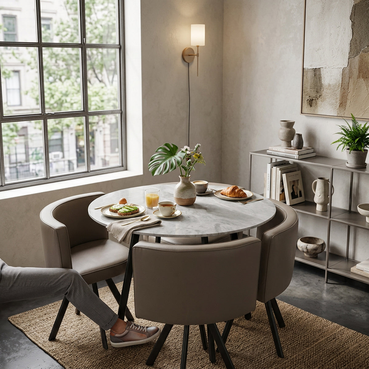 BF90 5 Piece Table & Chairs