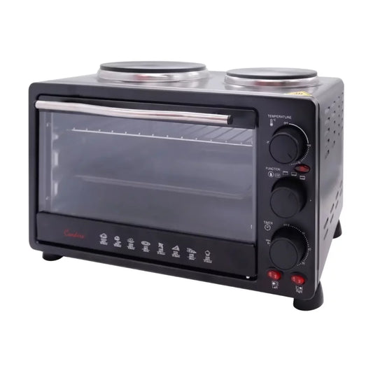 Condere 23L electric oven with 2 plate stove TH-12B-2