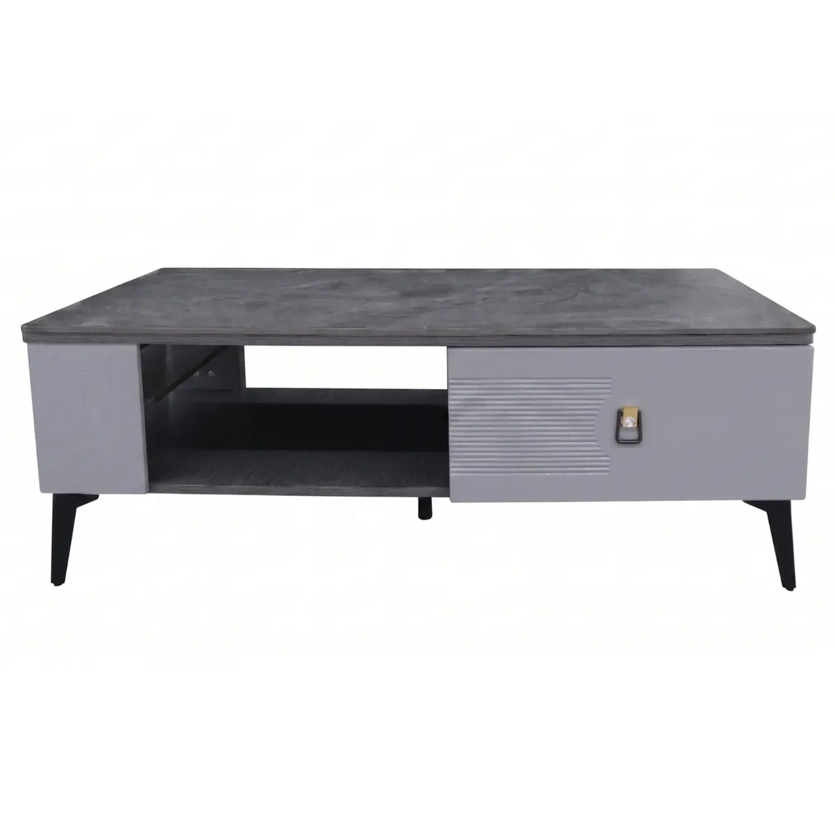 CT137M Marble Coffee Table Grey front view
