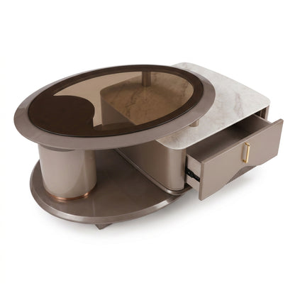 Brown coffee table