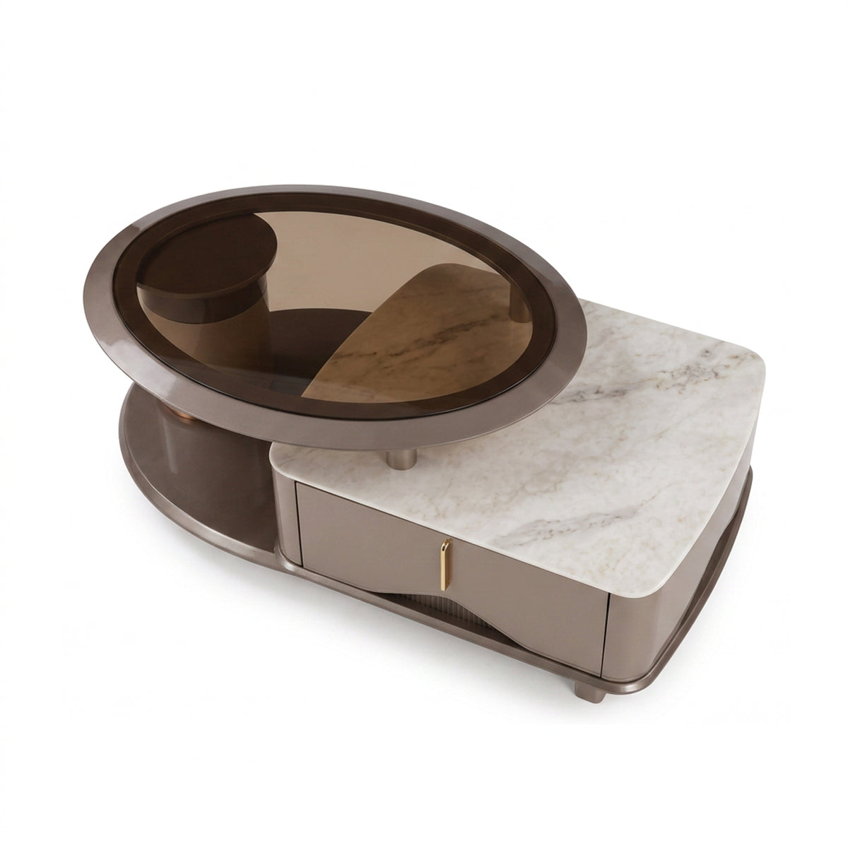 Brown coffee table