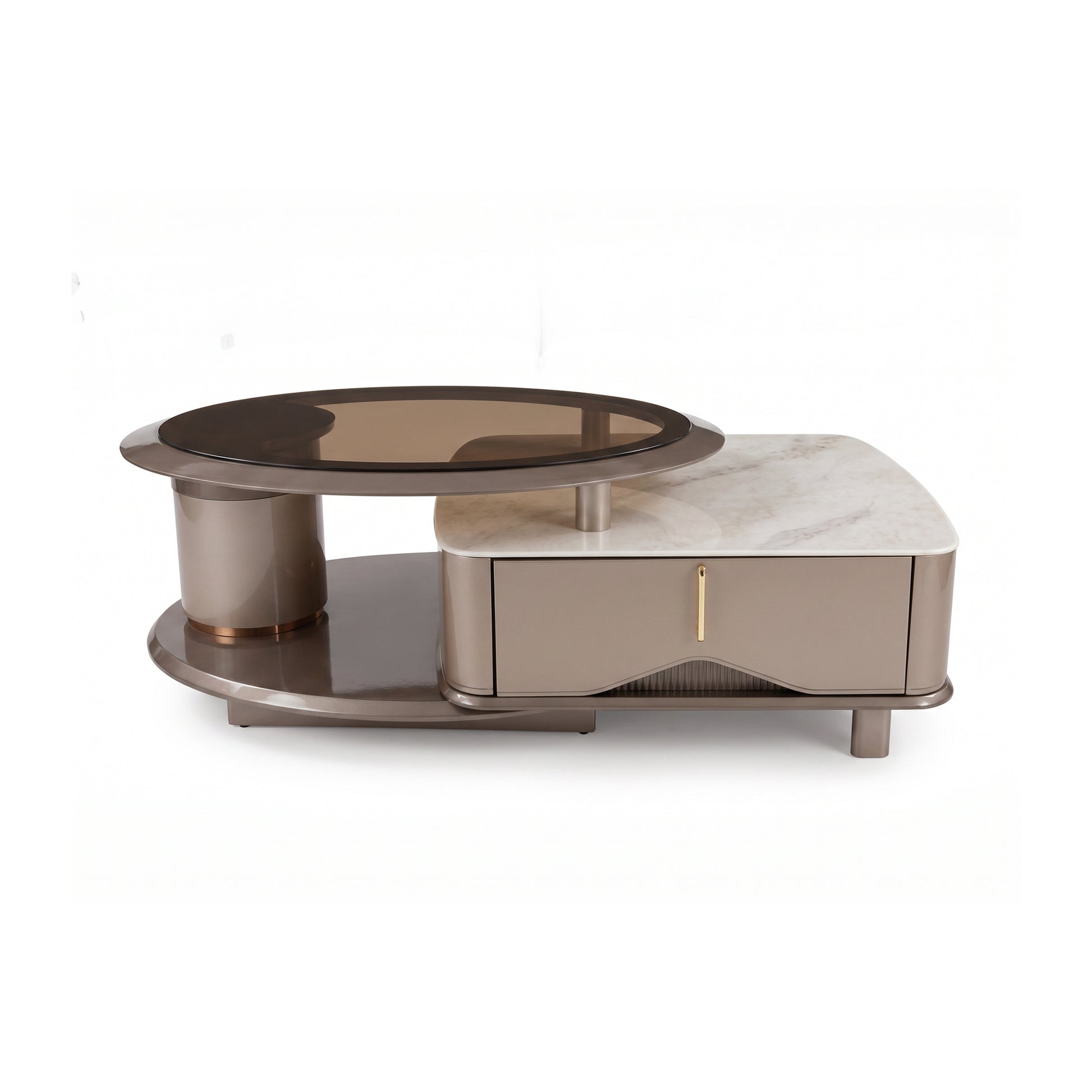 Brown coffee table