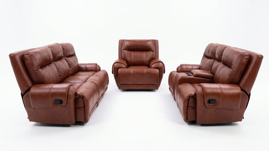 Earthline Falcon 3,2,1 Recliner Lounge Suite - Inyathi Tan