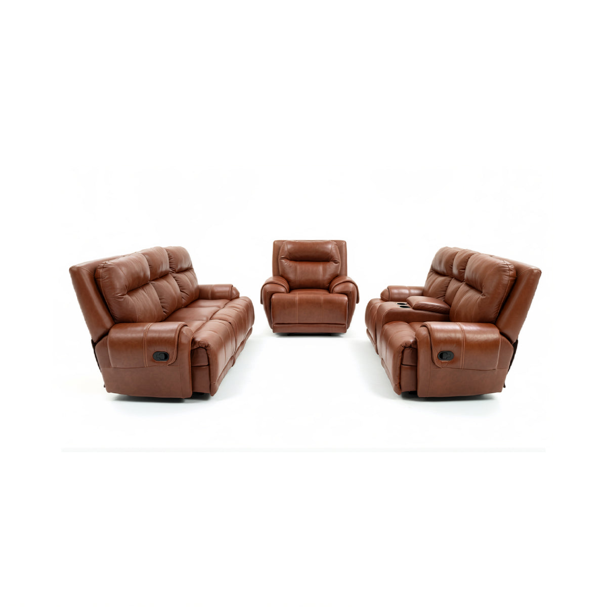 Earthline Falcon 3,2,1 Recliner Lounge Suite - Inyathi Tan
