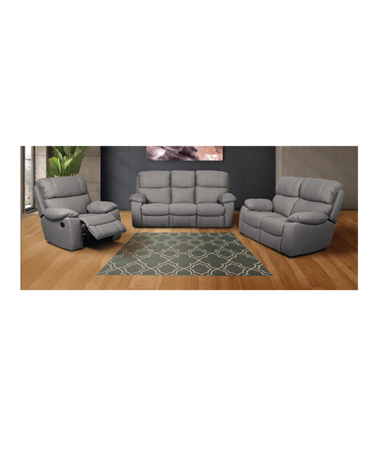 Earthline Milano Fabric Sofa - Grey