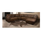 Earthline Sabie 4 Piece Couch With Chaise - Brown