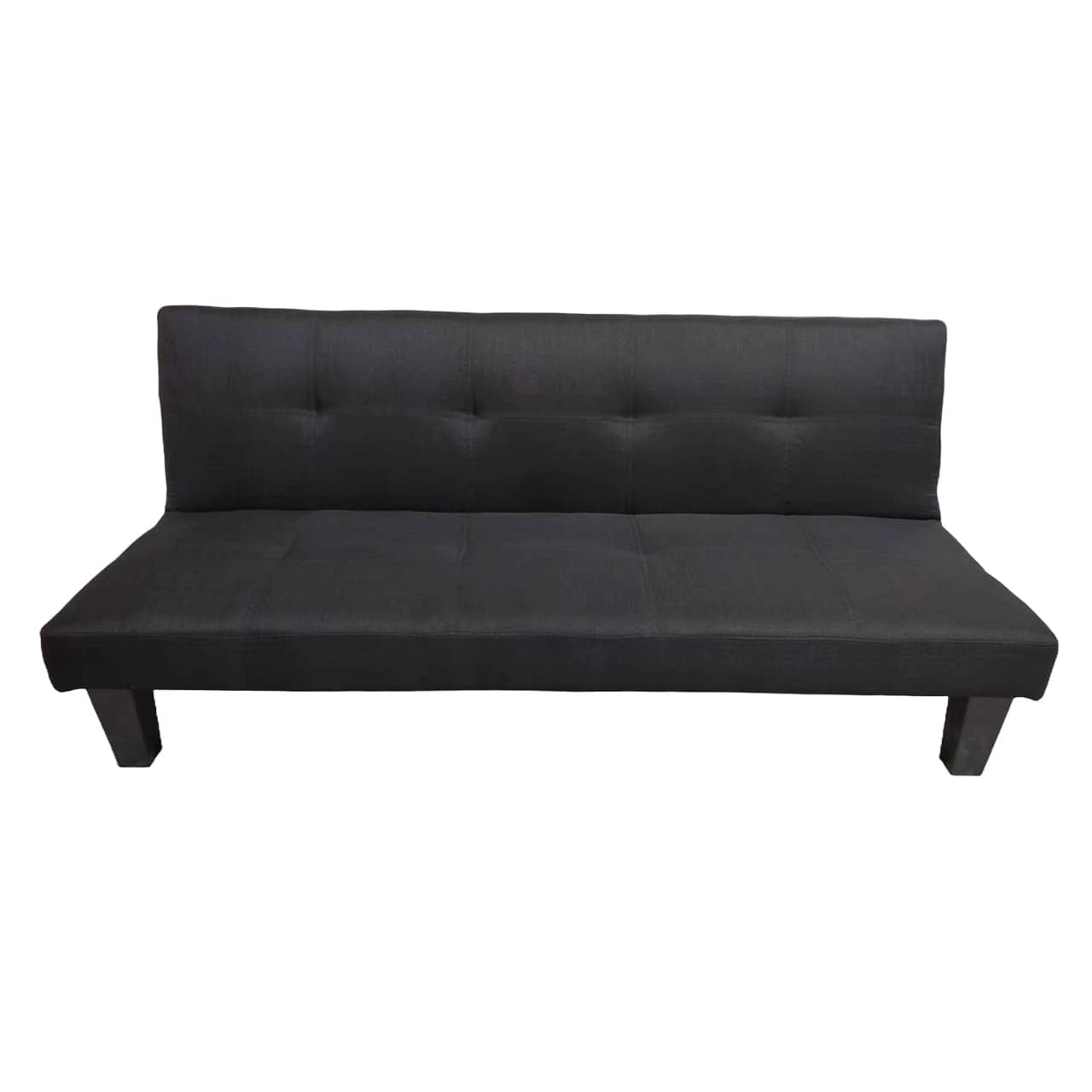 F113 Suede Black Sleeper Couch