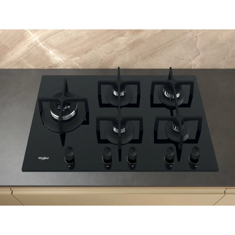 Whirlpool Black 5 Gas Burners Hob - GOA9523/NB1
