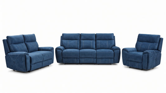 Icon 3 Piece 3.2.1 Lounge Suite in blue