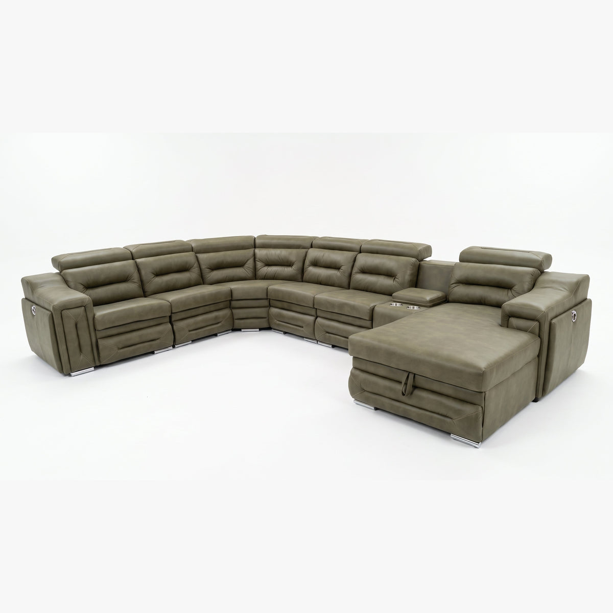 Icon Corner Lounge Suite in olive