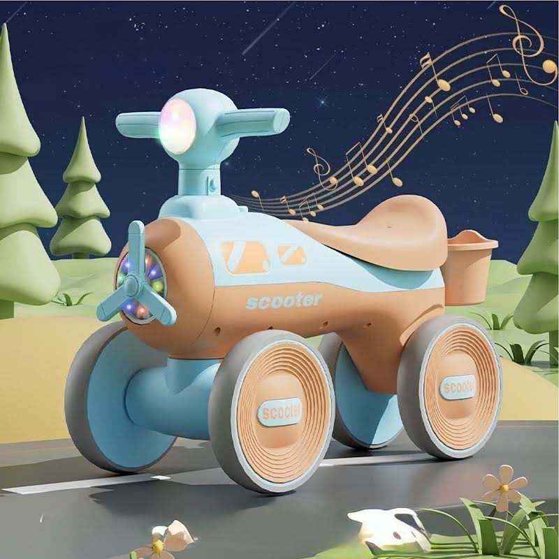 Kids Balance Scooter Blue & Orange