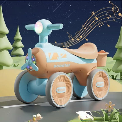 Kids Balance Scooter Blue & Orange