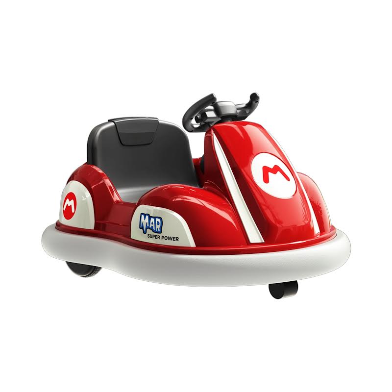 Mario Kart 12v Electric Ride-On Car with Drift Sounds Red
