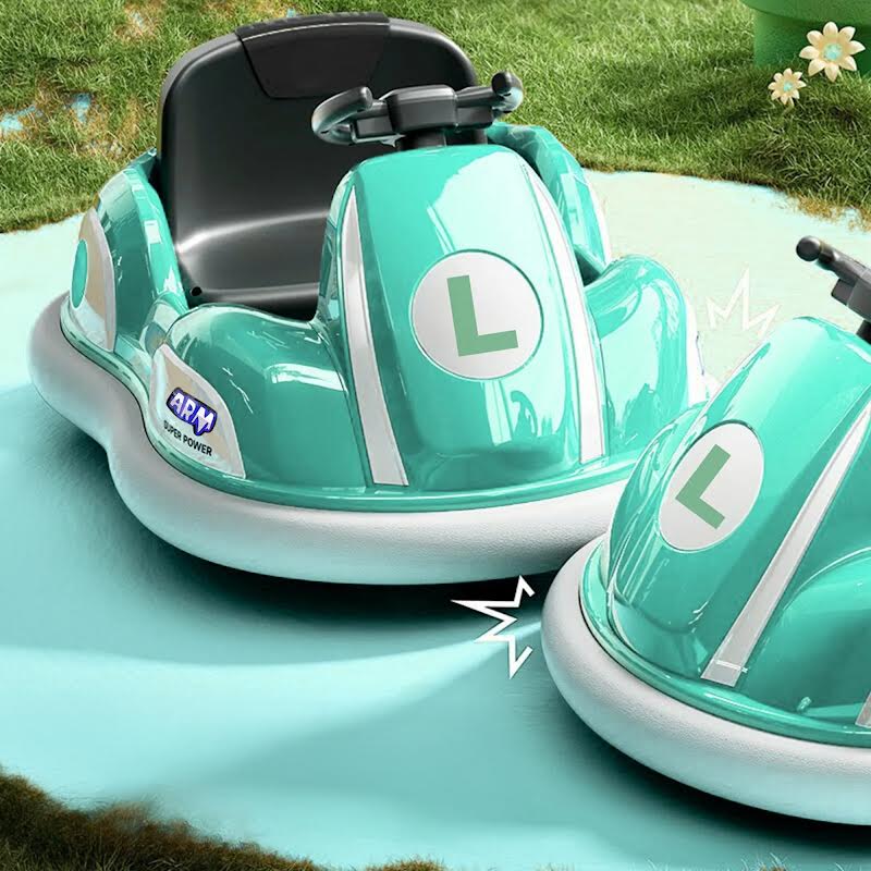 Mario Kart 12v Electric Ride-On Car with Drift Sounds Green