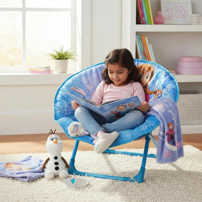 Frozen Themed Kids Chair Blue