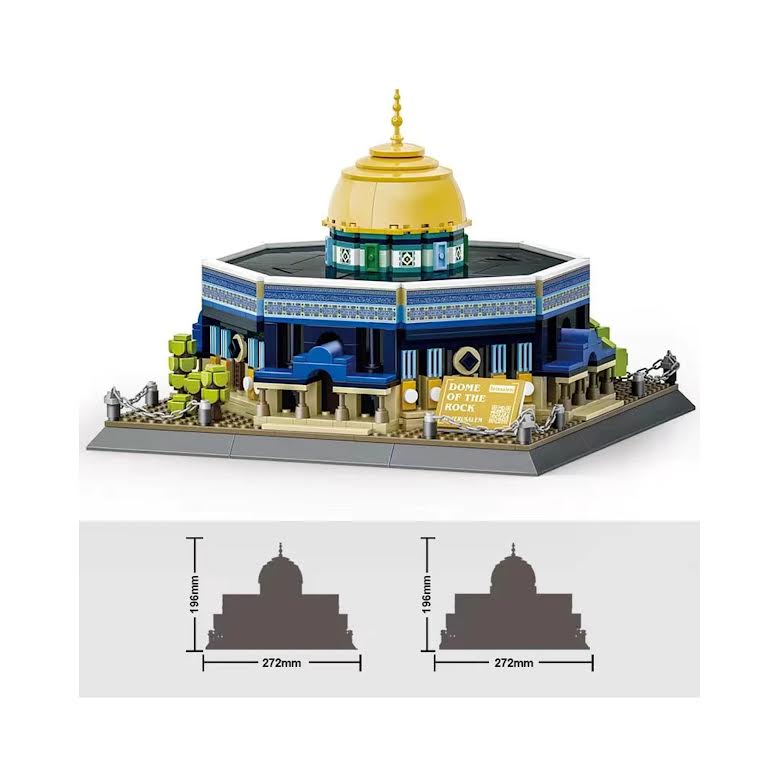 Wange Dome of The Rock 983 Piece Building Block Set