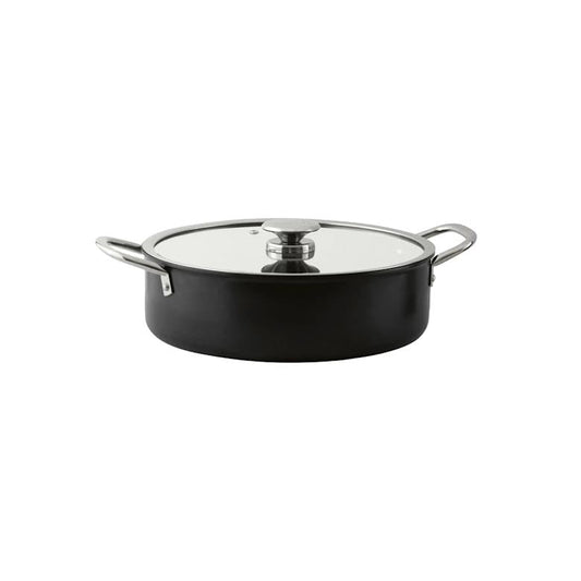 Leydi Mia Kısa 28cm Low Casserole Black