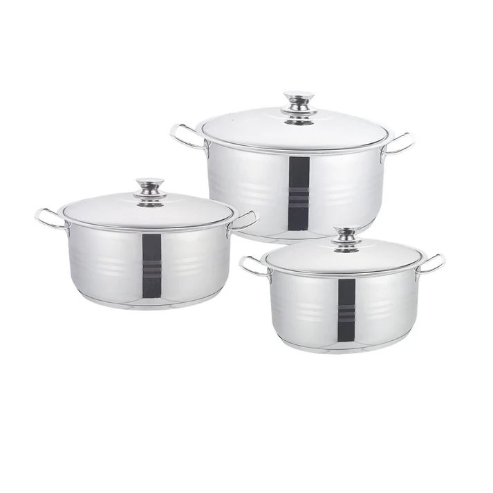 Rolux 6 Piece Pot Set Silver