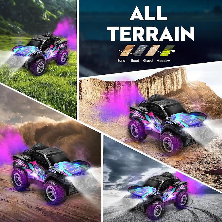 RC All Terrain Rechargeable Remote Control Double Spray Truck Multicoloured