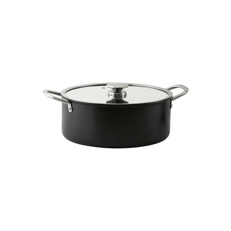 Leydi Mia Derin 24cm Deep Casserole Black