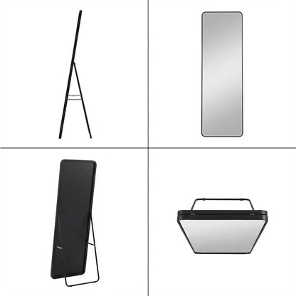 Free Standing Mirror Black CA0019