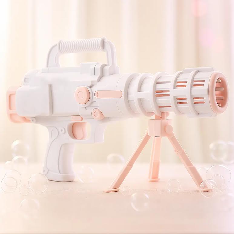 Bubble Blaster Toy Pink & White
