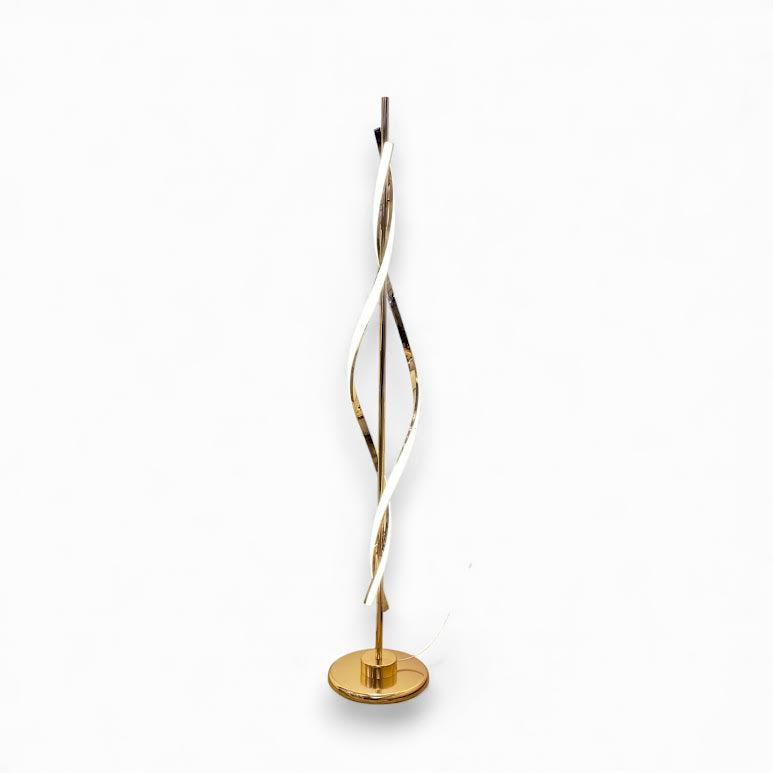 Twisting Design Lamp Gold & White