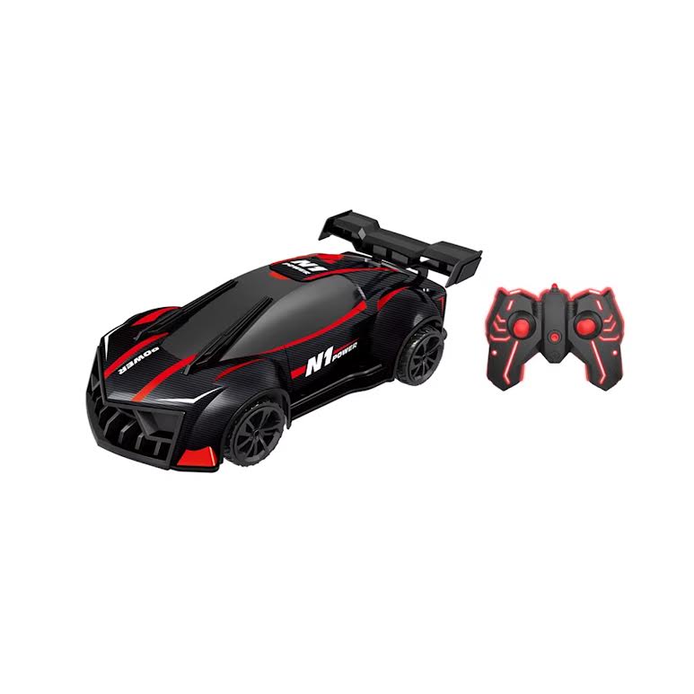 RC Fog Stream Stunt Car Black & Red