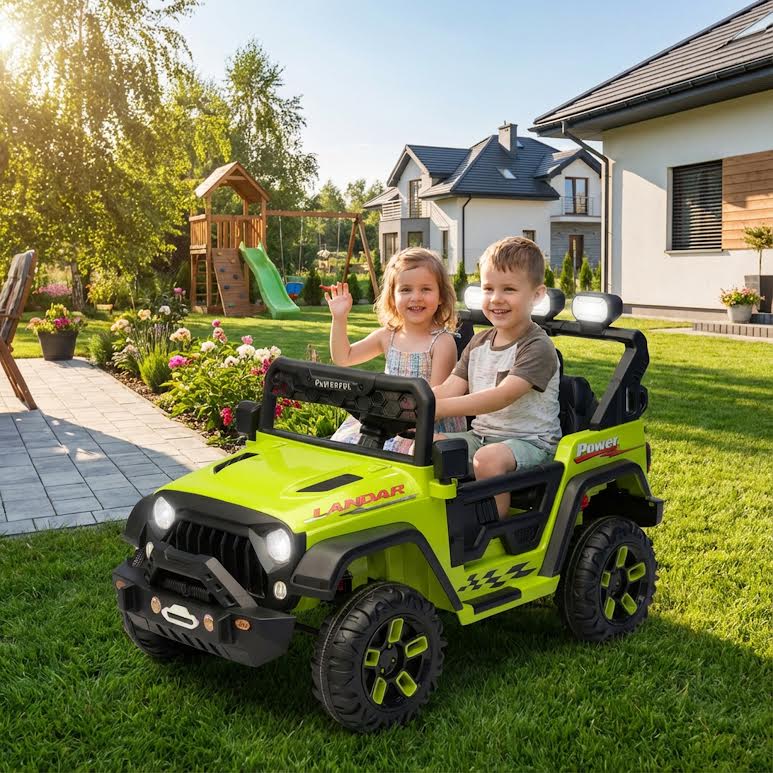 Ride On Remote Control Car Green