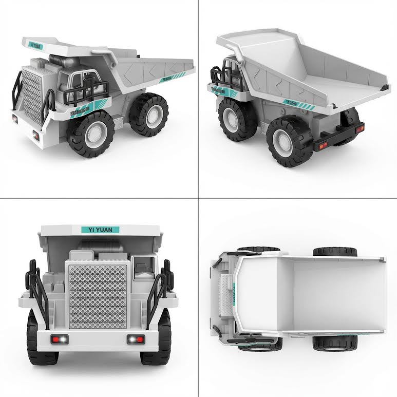RC Dump Truck White