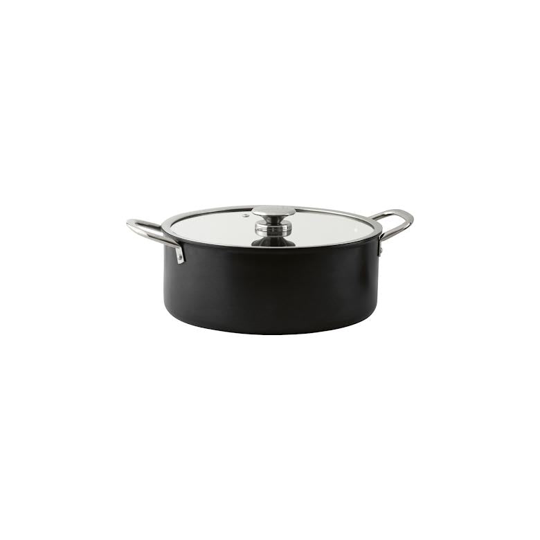 Leydi Mia Derin 20cm Deep Casserole Black