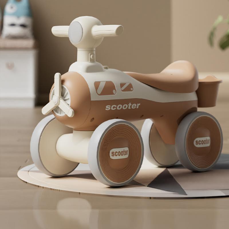 Kids Balance Scooter Brown