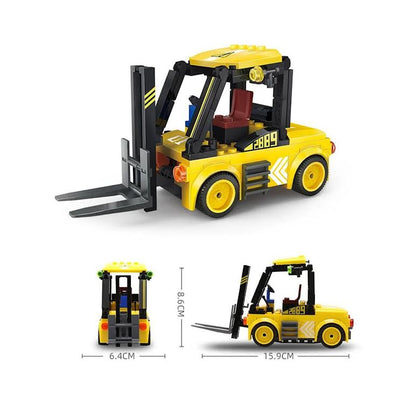 Wange Forklift 94 Piece Building Block Set