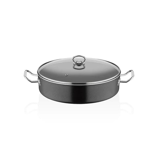 Gastro Collection 34cm Industrial Mega Casserole Black