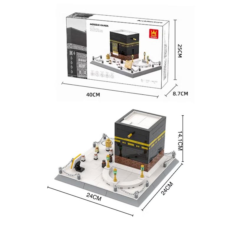 Wange Mosque Kaaba of Mecca 446 Piece Building Block Set
