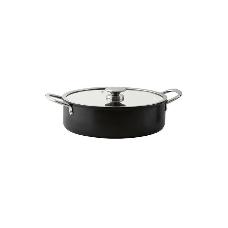 Leydi Mia Kısa 26cm Low Casserole Black