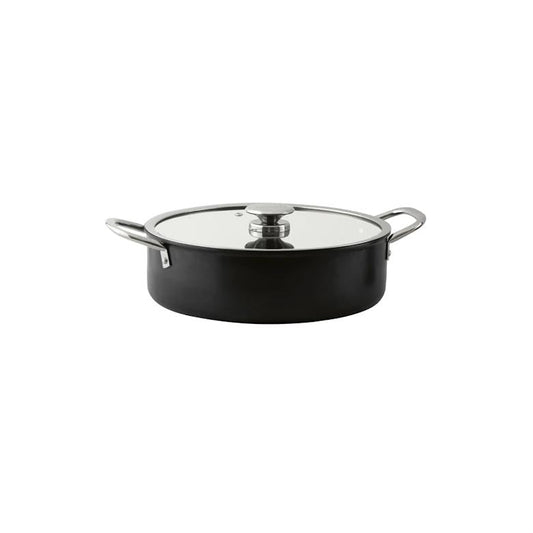 Leydi Mia Kısa 26cm Low Casserole Black