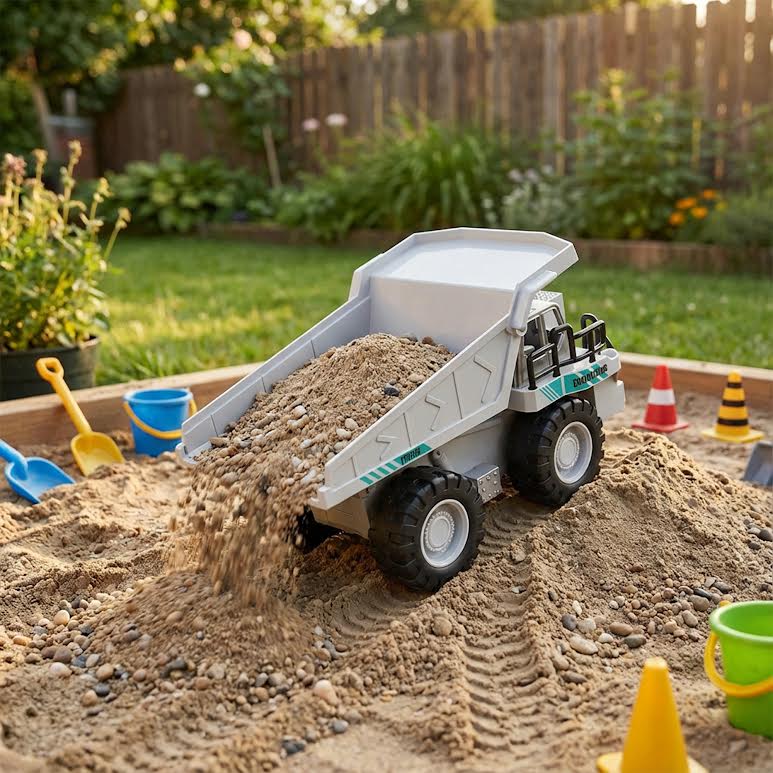 RC Dump Truck White