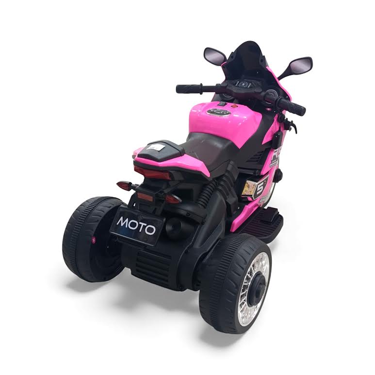 Kids Ride On Motorbike Black & Pink
