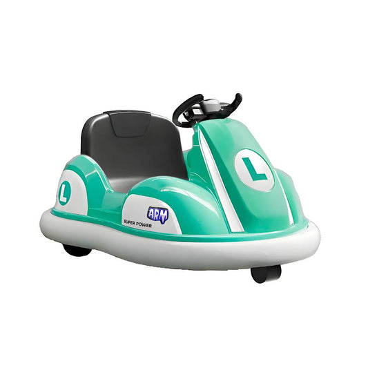 Mario Kart 12v Electric Ride-On Car with Drift Sounds Green