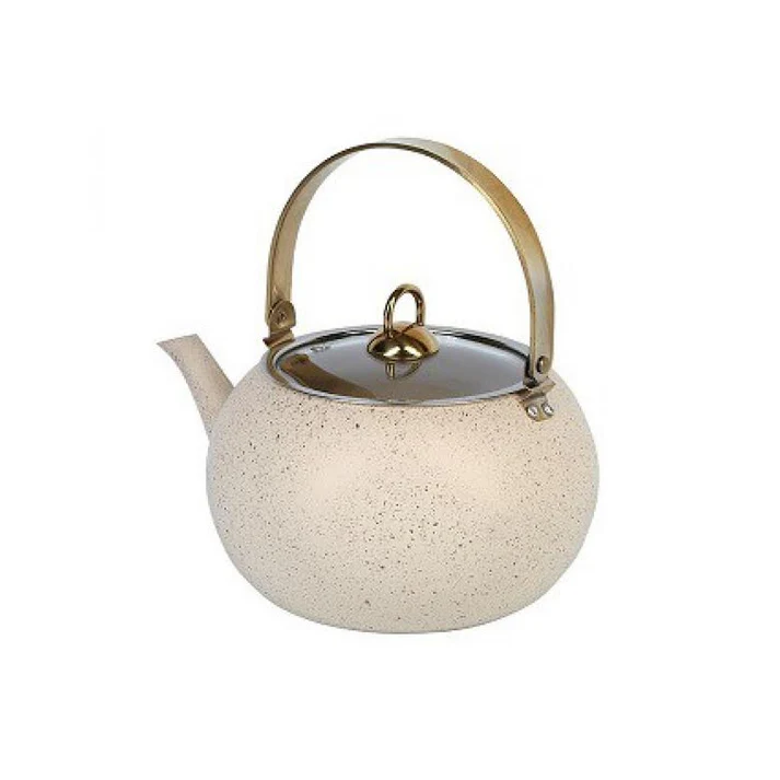 Leydi 3Lt Teapot with 4 Piece Coffee Pot Set Cream