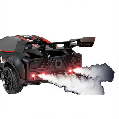 RC Fog Stream Stunt Car Black & Red