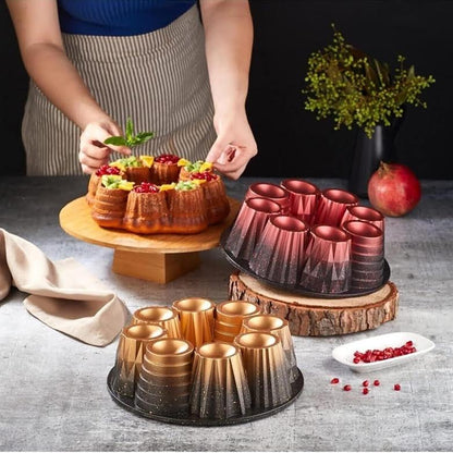 Galaksi Sarı 26cm Cake Mould Gold