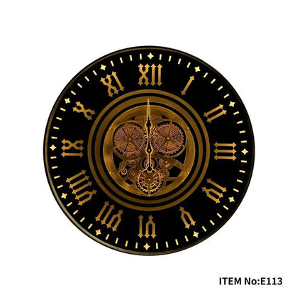 Colorado Moving Gear Wall Clock Black & Gold