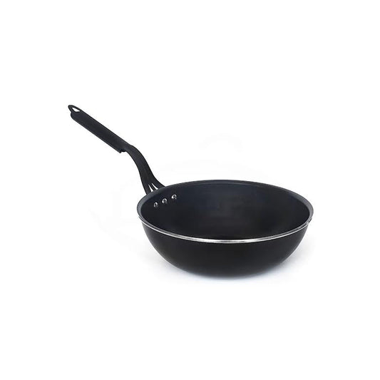 Gastro Collection 26cm Industrial Wok Pan Black