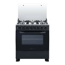 OBAC 76X60 Full Gas Stove  Black OB760G