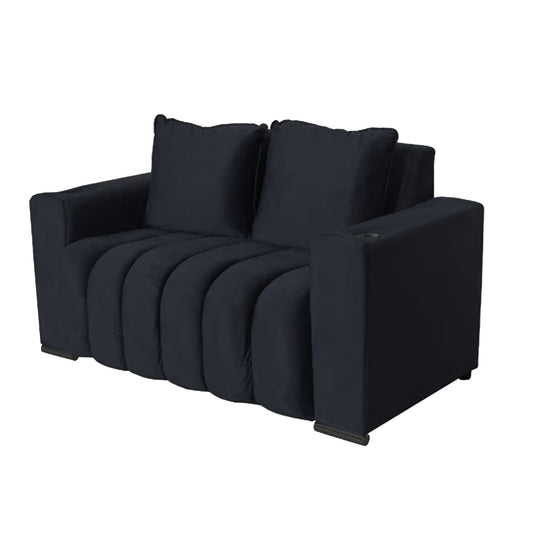 Lisbon 2 Division Couch Black