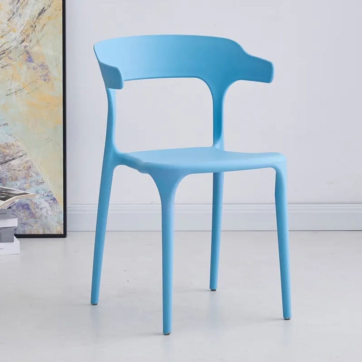 Modern Accent Chair with Armrests - Blue